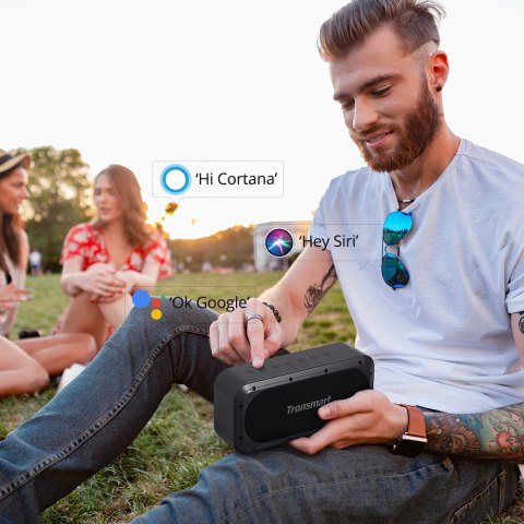 Tronsmart Force SE wodoodporny bezprzewodowy głośnik Bluetooth 50W z funkcją Powerbank czarny (752288) Tronsmart Force SE wodoodporny bezprzewodowy głośnik Bluetooth 50W z funkcją Powerbank czarny (752288)