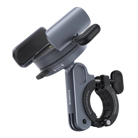 Uchwyt Baseus PrimeTrip magnetyczny na telefon na rower / hulajnogę / skuter - czarny Uchwyt Baseus PrimeTrip magnetyczny na telefon na rower / hulajnogę / skuter - czarny