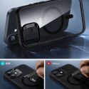 Zestaw etui ESR Classic Hybrid Halolock MagSafe + szkło hartowane na iPhone 16 Plus - przezroczyste z czarną ramką