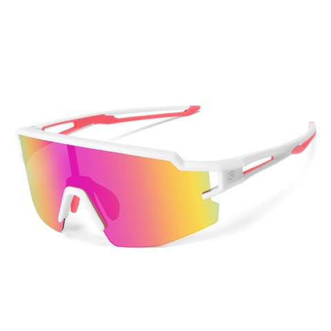 Okulary rowerowe Rockbros dla dzieci, polaryzacyjne, z ochroną UV dziecięce - białe Okulary rowerowe Rockbros dla dzieci, polaryzacyjne, z ochroną UV dziecięce - białe
