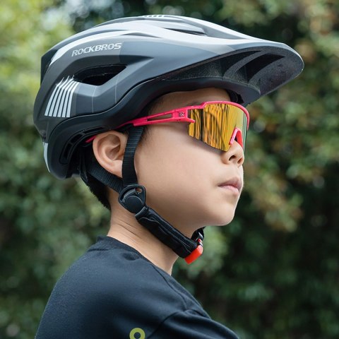 Okulary rowerowe Rockbros dla dzieci, polaryzacyjne, z ochroną UV dziecięce - czarne Okulary rowerowe Rockbros dla dzieci, polaryzacyjne, z ochroną UV dziecięce - czarne