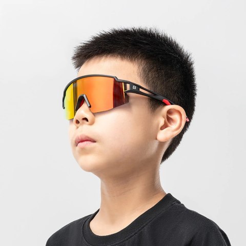 Okulary rowerowe Rockbros dla dzieci, polaryzacyjne, z ochroną UV dziecięce - czarne Okulary rowerowe Rockbros dla dzieci, polaryzacyjne, z ochroną UV dziecięce - czarne