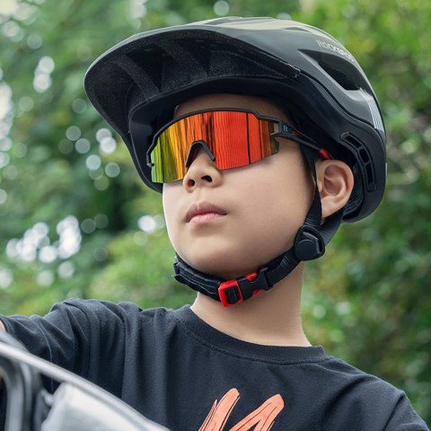 Okulary rowerowe Rockbros dla dzieci, polaryzacyjne, z ochroną UV dziecięce - czarne Okulary rowerowe Rockbros dla dzieci, polaryzacyjne, z ochroną UV dziecięce - czarne