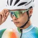 Okulary rowerowe Rockbros fotochromowe, z ochroną UV i wkładką korekcyjną, przeroczyste - fioletowe