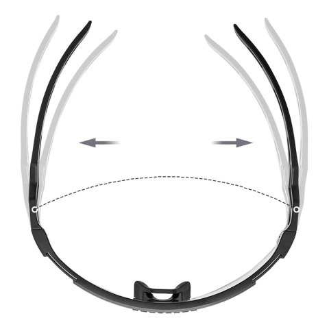 Okulary rowerowe Rockbros polaryzacyjne, z ochroną UV i wkładką korekcyjną - białe Okulary rowerowe Rockbros polaryzacyjne, z ochroną UV i wkładką korekcyjną - białe