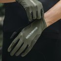 Rękawiczki rowerowe Rockbros wiosna/lato/jesień, pełne, rozmiar: L - zielone