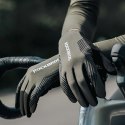 Rękawiczki rowerowe Rockbros wiosna/lato/jesień, pełne, rozmiar: L - zielone
