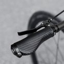 Gripy rowerowe Rockbros skręcane chwyty ergonomiczne antypoślizgowe - czarne