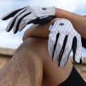 Rękawiczki sportowe Rockbros pełne wiosenno-letnie rozmiar L - biało-czarne