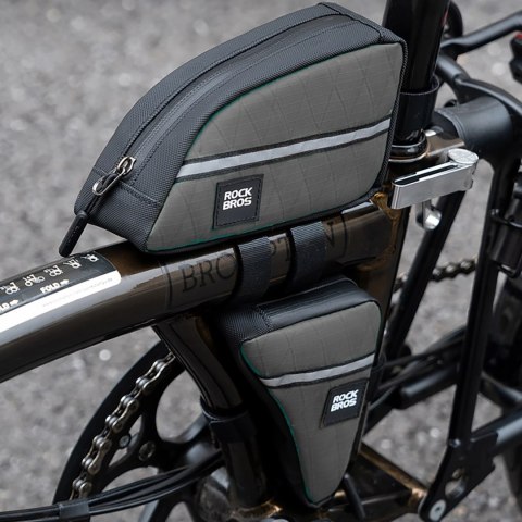 Torba trójkątna Rockbros na ramę rowerową 0,8l - czarna Torba trójkątna Rockbros na ramę rowerową 0,8l - czarna