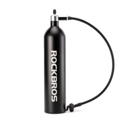 Zbiornik ciśnieniowy Rockbros do pompowania opon bezdętkowych tubeless 200 PSI 1.2l - czarny