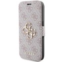 Etui Guess 4G Metal Logo na iPhone 15 Pro Max - różowe
