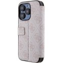 Etui Guess 4G Metal Logo na iPhone 15 Pro Max - różowe