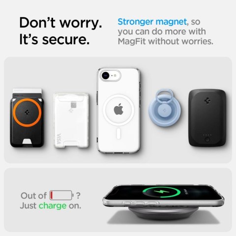 Etui Spigen Liquid Crystal Mag MagSafe na iPhone 16e - przezroczyste Etui Spigen Liquid Crystal Mag MagSafe na iPhone 16e - przezroczyste