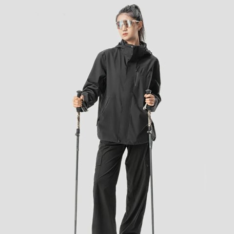 Kijki trekkingowe Qunature nordic walking aluminiowe 110 - 130 cm - brązowe Kijki trekkingowe Qunature nordic walking aluminiowe 110 - 130 cm - brązowe