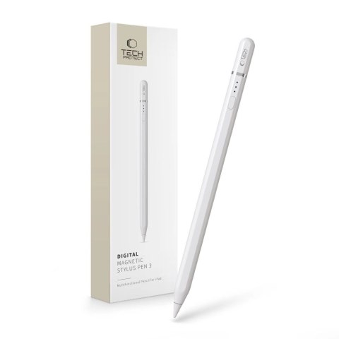 Rysik Tech-Protect Digital Magnetic Stylus Pen 3 magnetyczny do tabletu iPad - biały Rysik Tech-Protect Digital Magnetic Stylus Pen 3 magnetyczny do tabletu iPad - biały