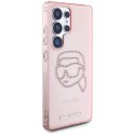 Etui Karl Lagerfeld Rhinestones K. Head Logo Samsung Galaxy S25 Ultra różowy