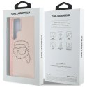 Etui Karl Lagerfeld Rhinestones K. Head Logo Samsung Galaxy S25 Ultra różowy
