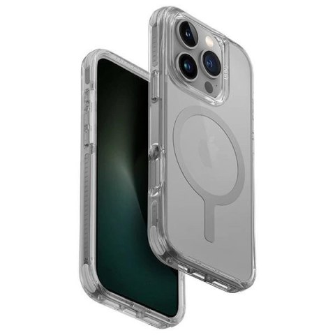 Etui UNIQ Combat Magclick Charging z MagSafe na iPhone 16 Pro - szare Etui UNIQ Combat Magclick Charging z MagSafe na iPhone 16 Pro - szare