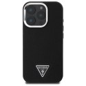 Guess GUHMP16XPGTSPSK iPhone 16 Pro Max 6.3" czarny/black hardcase Grained Triangle MagSafe