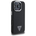 Guess GUHMP16XPGTSPSK iPhone 16 Pro Max 6.3" czarny/black hardcase Grained Triangle MagSafe