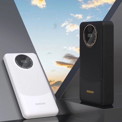 Powerbank Dudao K12 10000mAh PD22.5W USB-A, USB-C - biały Powerbank Dudao K12 10000mAh PD22.5W USB-A, USB-C - biały