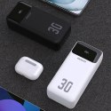 Powerbank Dudao K15MAX 30000mAh PD 22.5W z wbudowanymi kablami - czarny