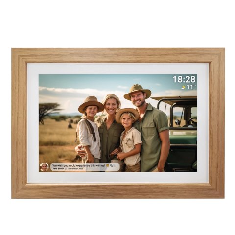 Ramka cyfrowa 10.1" Denver Frameo PFF-1042LW - brązowa