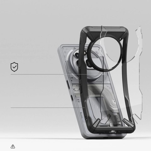 Etui Ringke Fusion X na Nothing Phone 3A Pro - czarne Etui Ringke Fusion X na Nothing Phone 3A Pro - czarne