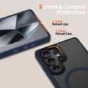 Etui Tech-Protect MagMat MagSafe na Samsung Galaxy S25 Ultra - przezroczysto-niebieskie