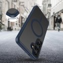 Etui Tech-Protect MagMat MagSafe na Samsung Galaxy S25 - przezroczysto-niebieskie