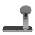 Ładowarka indukcyjna Tech-Protect QI15W-A47 MagSafe 3w1 + kabel USB-C - czarna