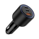 Ładowarka samochodowa CC04 3-porty PD175W - czarna