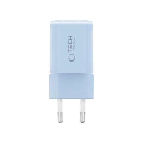 Ładowarka sieciowa Tech-Protect NCM33W 2-porty PD33W/QC3.0 - niebieska Ładowarka sieciowa Tech-Protect NCM33W 2-porty PD33W/QC3.0 - niebieska