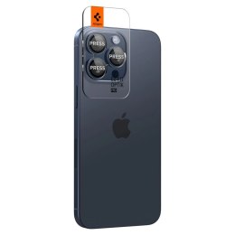 Osłona aparatu Spigen Optik.tR EZ Fit Camera Protector na iPhone 14 Pro / Pro Max / 15 Pro / Pro Max - tytan błękitny 2 szt.