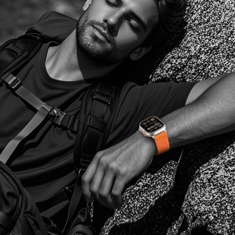 Pasek Tech-Protect Nylon Clasp na Apple Watch 44 / 45 / 46 / 49 mm - pomarańczowy Pasek Tech-Protect Nylon Clasp na Apple Watch 44 / 45 / 46 / 49 mm - pomarańczowy