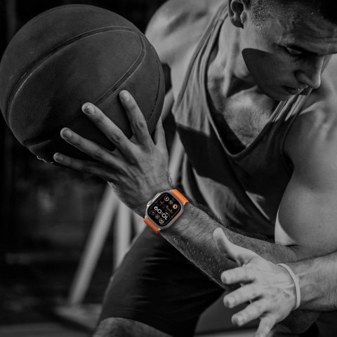 Pasek Tech-Protect Nylon Clasp na Apple Watch 44 / 45 / 46 / 49 mm - pomarańczowy Pasek Tech-Protect Nylon Clasp na Apple Watch 44 / 45 / 46 / 49 mm - pomarańczowy