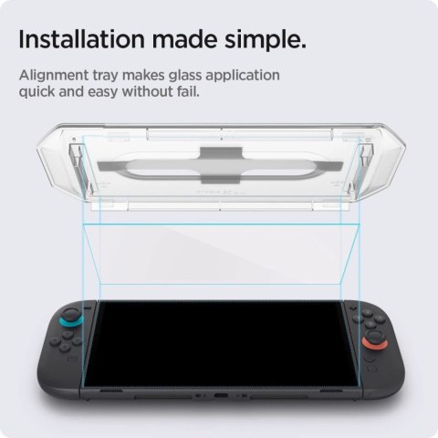 Szkło hartowane Szkło Spigen Glas.TR EZ Fit 2-pack na Nintendo Switch 2 Szkło hartowane Szkło Spigen Glas.TR EZ Fit 2-pack na Nintendo Switch 2