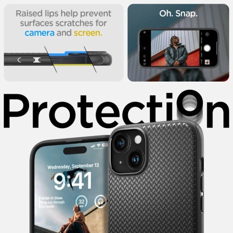 Etui Spigen Mag Armor MagSafe na iPhone 15 - czarny mat Etui Spigen Mag Armor MagSafe na iPhone 15 - czarny mat