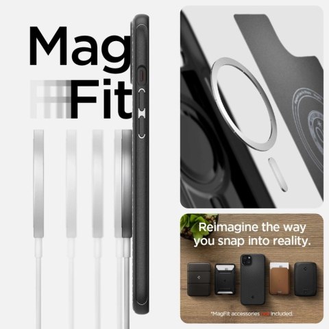 Etui Spigen Mag Armor MagSafe na iPhone 15 - czarny mat Etui Spigen Mag Armor MagSafe na iPhone 15 - czarny mat