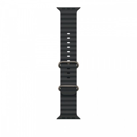 Pasek Ocean w kolorze czarnym do koperty 49 mm - elementy z tytanu w kolorze naturalnym