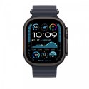 Pasek Ocean w kolorze granatu do koperty 49 mm elementy z tytanu w kolorze czarnym