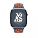 Pasek sportowy Nike w kolorze błękitnego płomienia do koperty 46 mm - rozmiar S/M