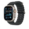 Przedłużka do paska Ocean w kolorze czarnym do koperty 49 mm - elementy z tytanu w kolorze naturalnym