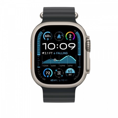 Przedłużka do paska Ocean w kolorze czarnym do koperty 49 mm - elementy z tytanu w kolorze naturalnym Przedłużka do paska Ocean w kolorze czarnym do koperty 49 mm - elementy z tytanu w kolorze naturalnym