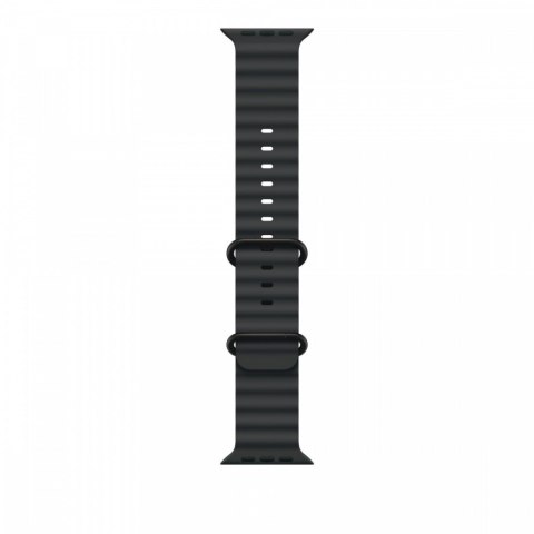 Pasek Ocean w kolorze czarnym do koperty 49 mm - elementy z tytanu w kolorze czarnym