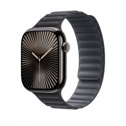 Pasek karbowany magnetyczny w kolorze czarnym do koperty 46 mm - rozmiar M/L Pasek karbowany magnetyczny w kolorze czarnym do koperty 46 mm - rozmiar M/L