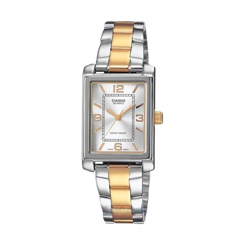 CASIO COLLECTION Mod. TANK STEEL&GOLD - ARGENTEE CASIO COLLECTION Mod. TANK STEEL&GOLD - ARGENTEE