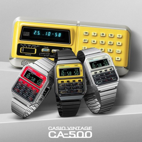 CASIO VINTAGE Mod. CALCULATOR EDGY COLLECTION - YELLOW ***SPECIAL PRICE*** CASIO VINTAGE Mod. CALCULATOR EDGY COLLECTION - YELLOW ***SPECIAL PRICE***