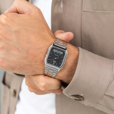 CASIO VINTAGE Mod. EDGY COLLECTION SUNRAY DIAL - BLACK CASIO VINTAGE Mod. EDGY COLLECTION SUNRAY DIAL - BLACK